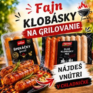 Fajn klob�sky na grilovanie