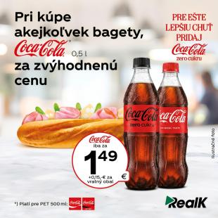Pri k�pe akejko�vej bagety Coca Cola za zv�hodnen� cenu